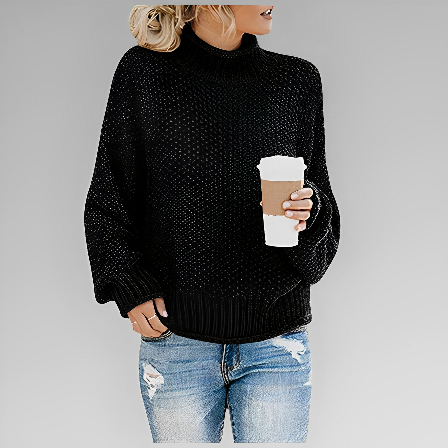 Therese | Women Woven Knit Sweater