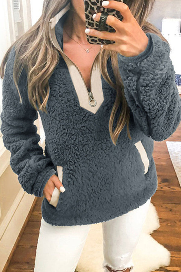 Clara | Women Turtleneck Zip Pullover