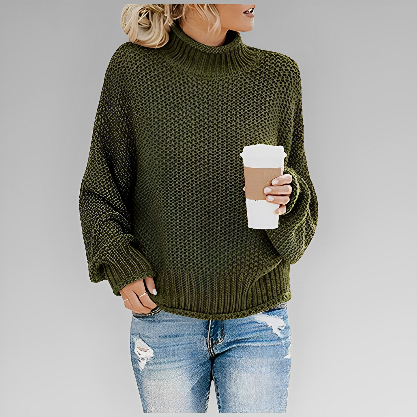 Therese | Women Woven Knit Sweater