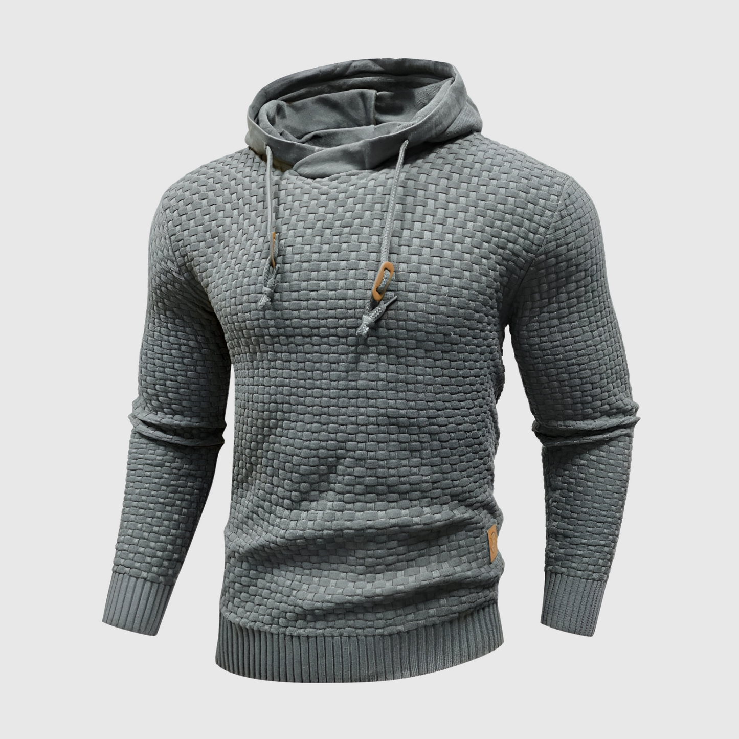 Maverick | Waffle Knit Drawstring Hoodie