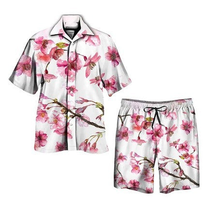 Liam | Tropical Print Two-Piece Summer Outfit Set