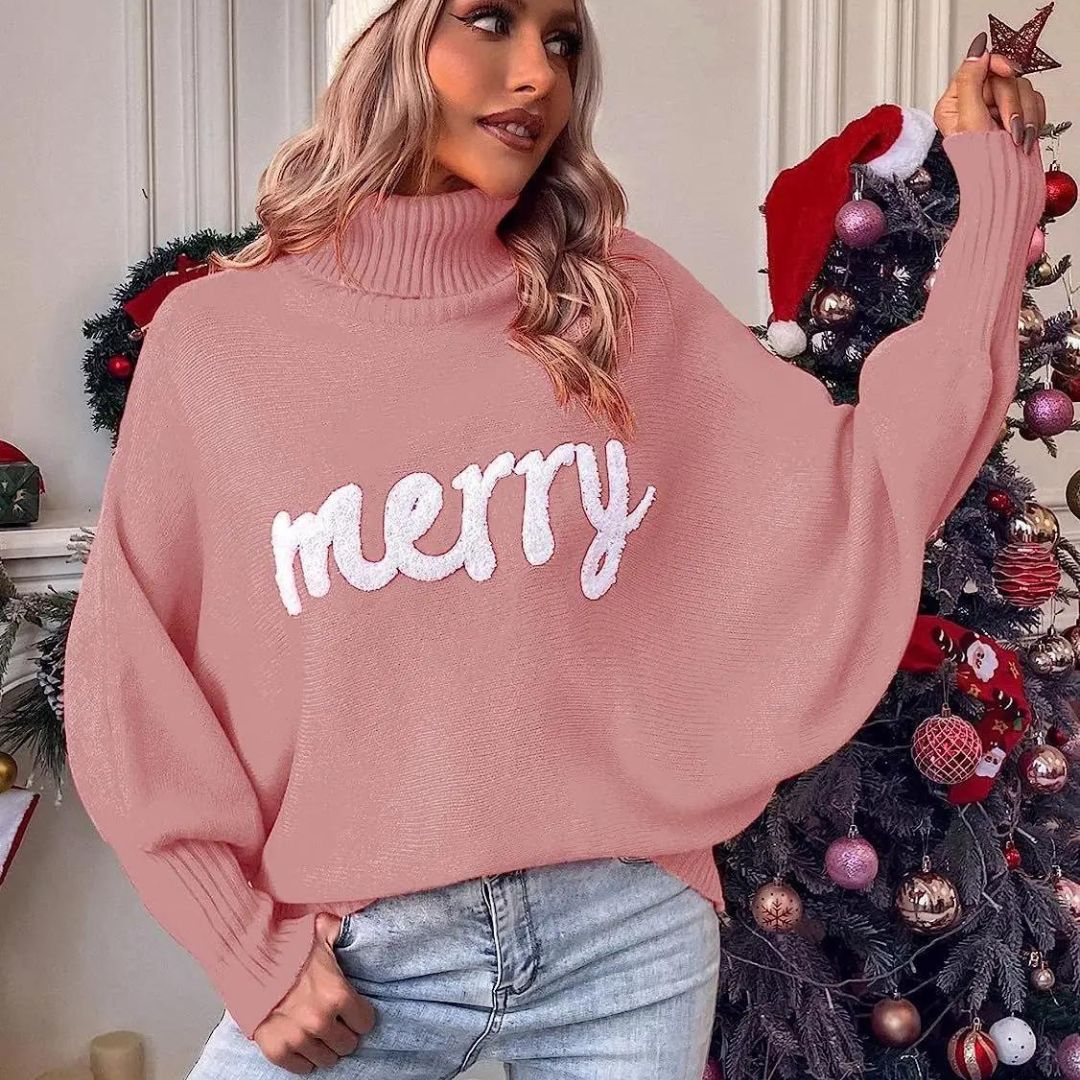 Cora | Women Festive Turtleneck Sweater