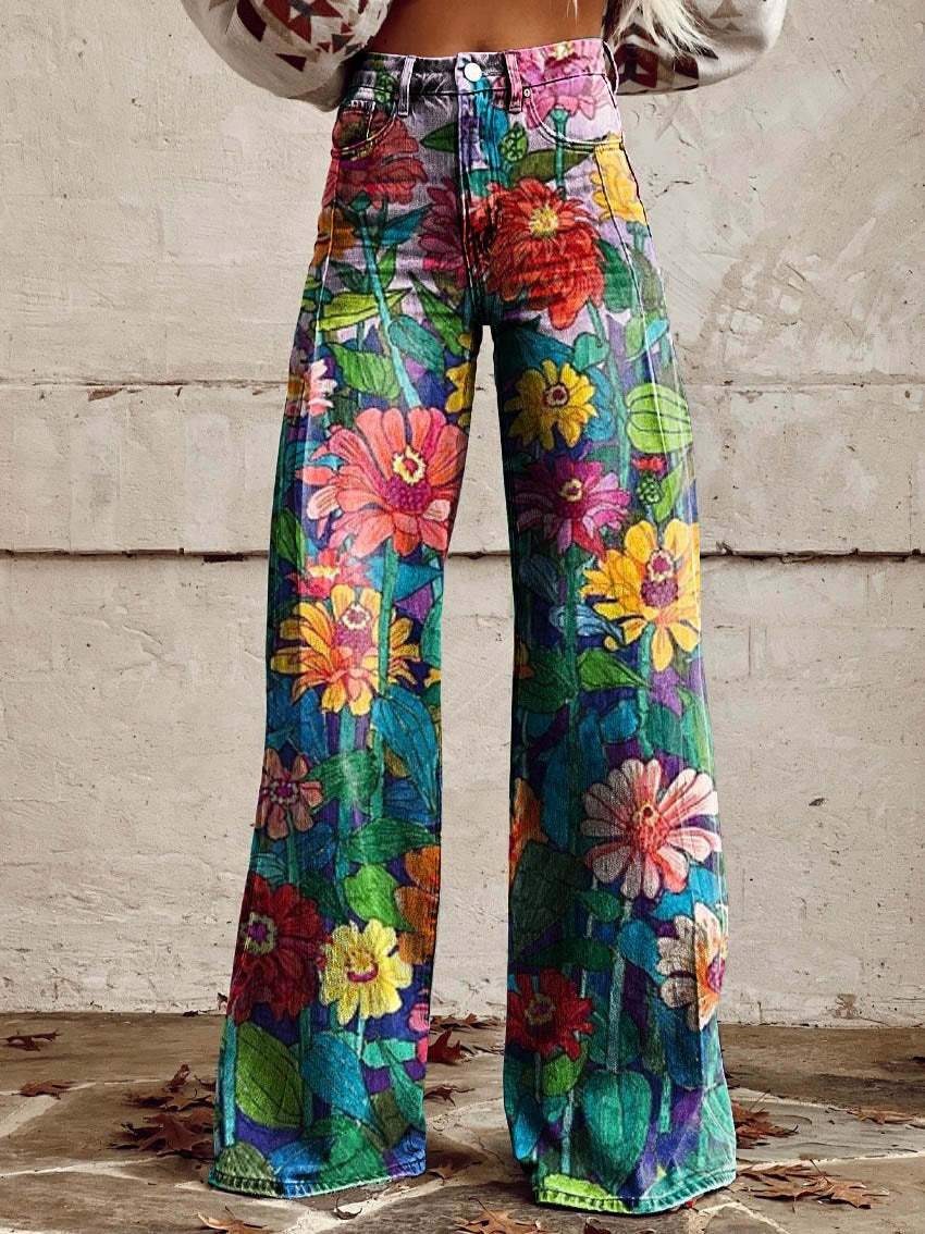 Isidora | Relaxed Printed Long Pants