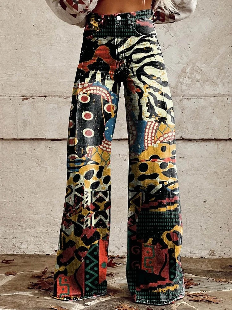 Isidora | Relaxed Printed Long Pants