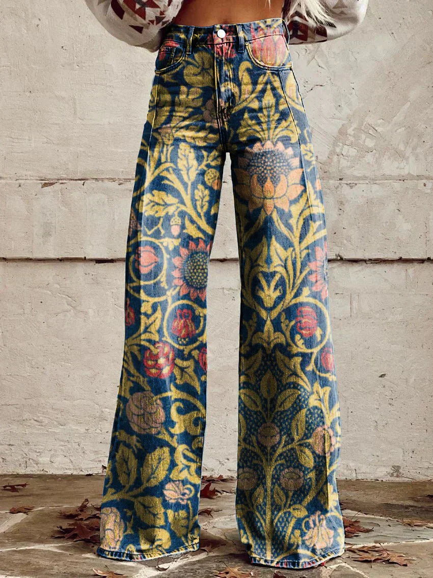 Isidora | Relaxed Printed Long Pants