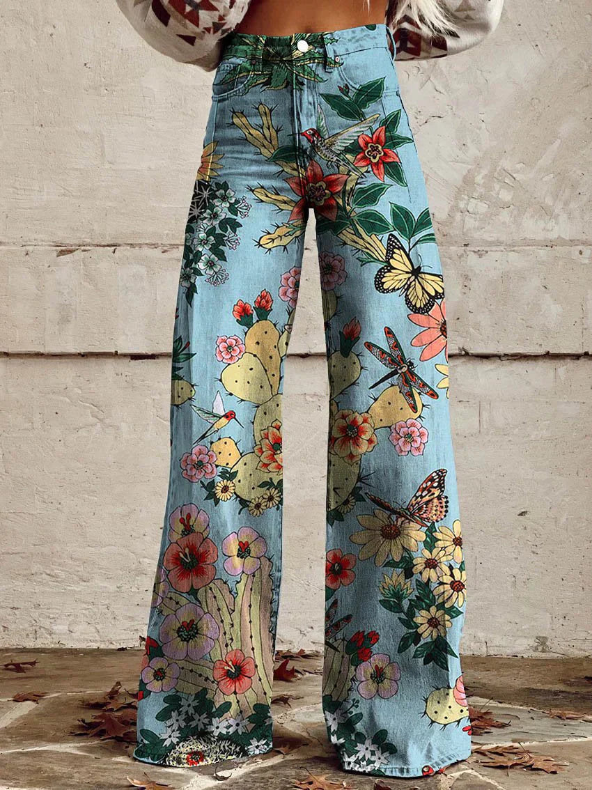 Isidora | Relaxed Printed Long Pants