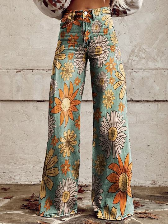 Isidora | Relaxed Printed Long Pants