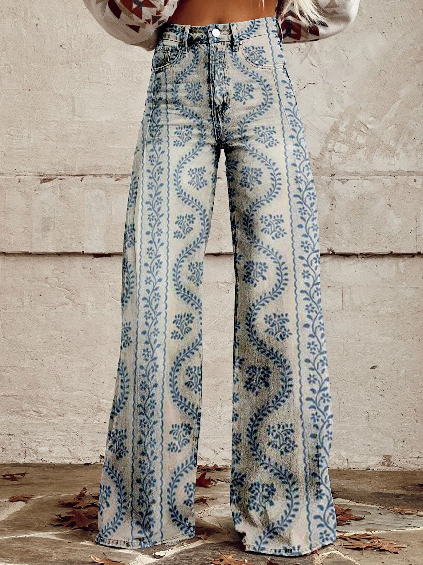 Isidora | Relaxed Printed Long Pants