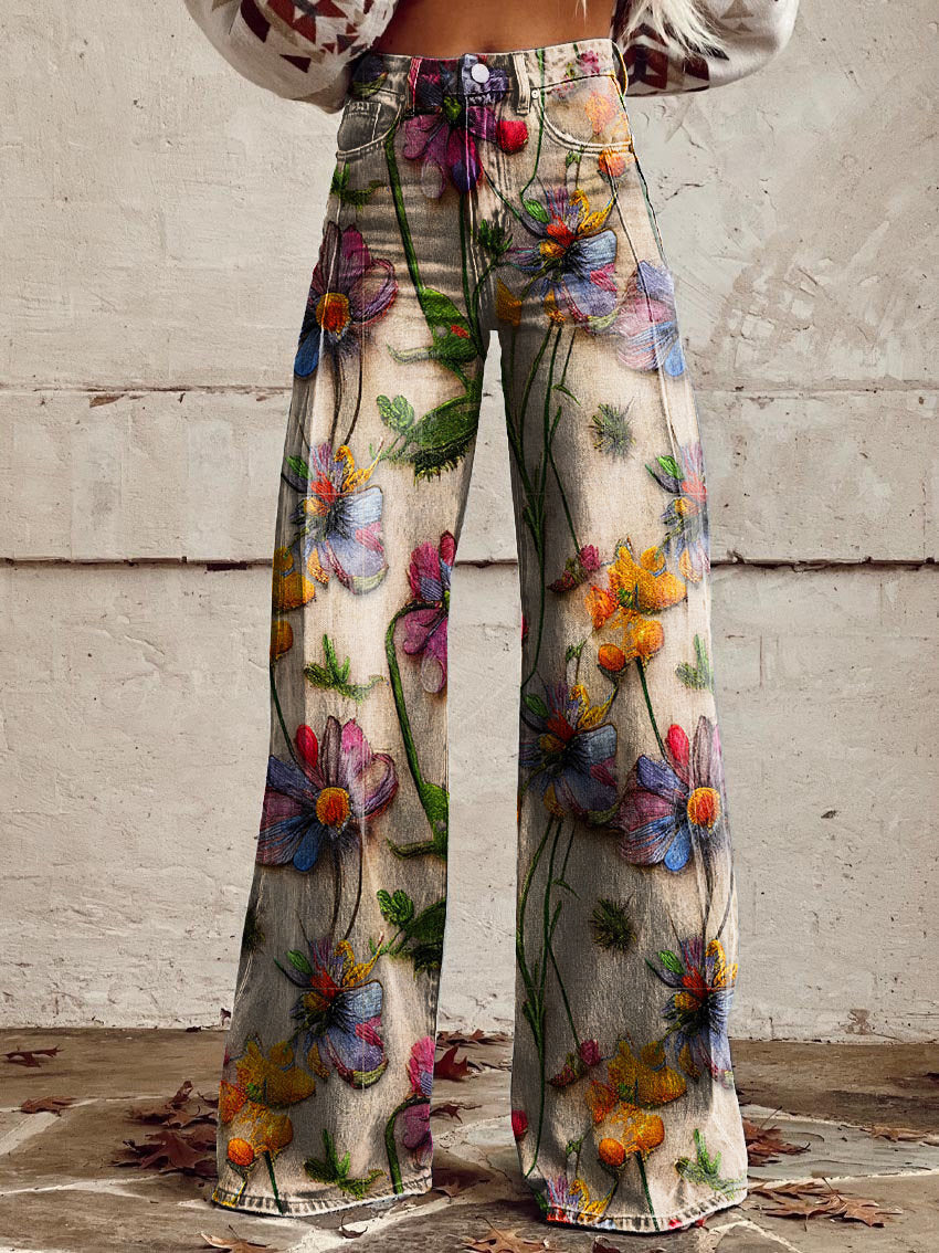 Isidora | Relaxed Printed Long Pants