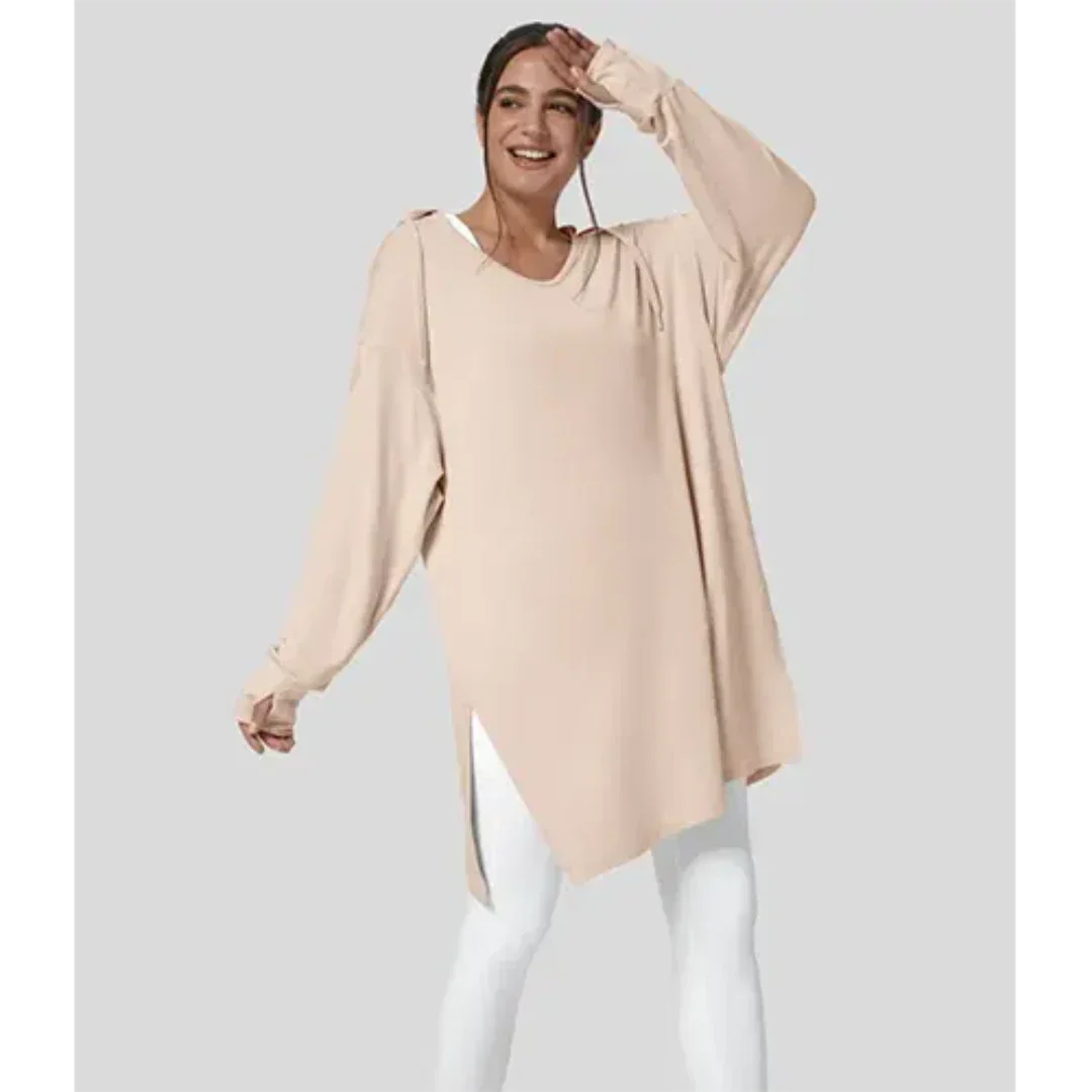 Nina | Women Oversized Sweater with Side Slits