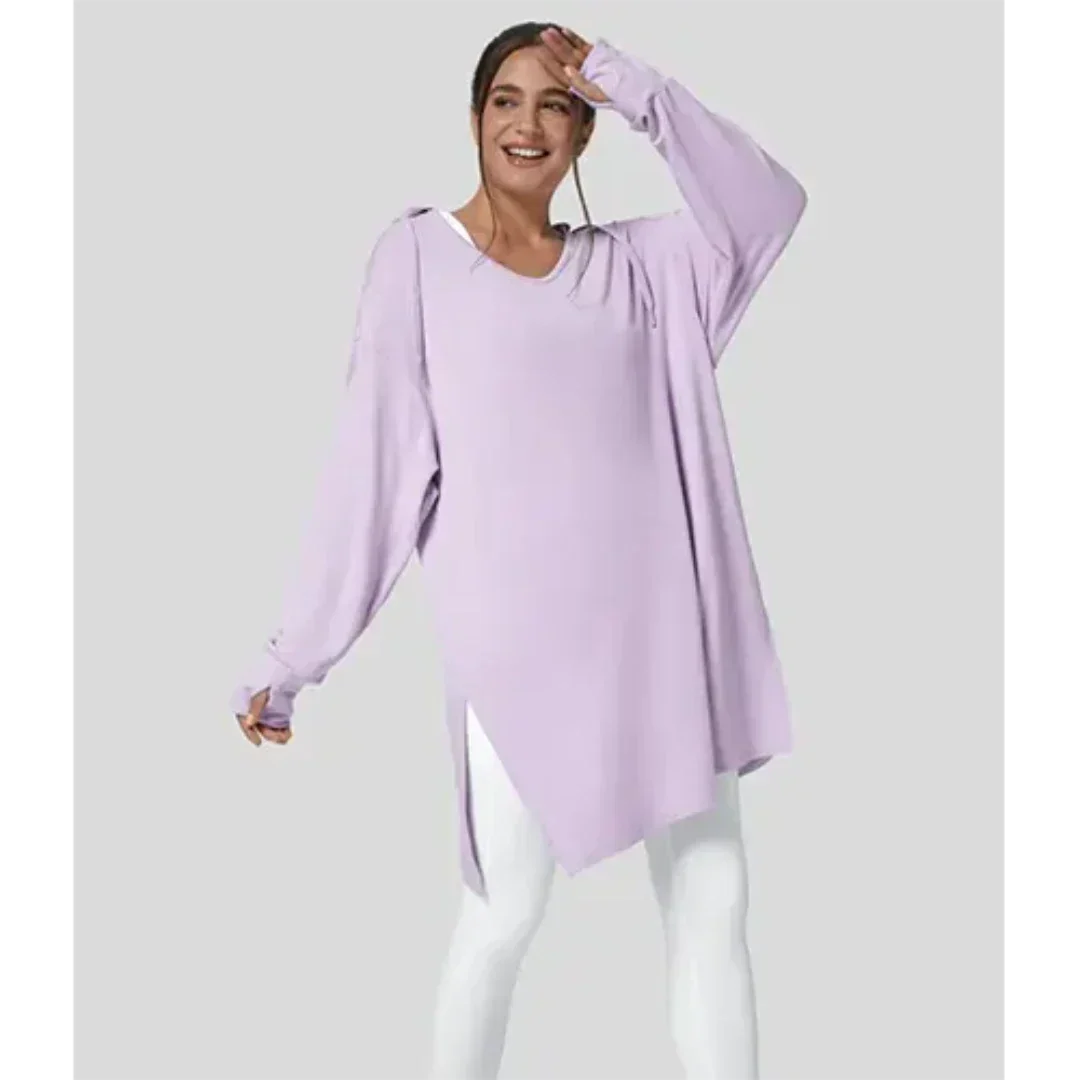 Nina | Women Oversized Sweater with Side Slits