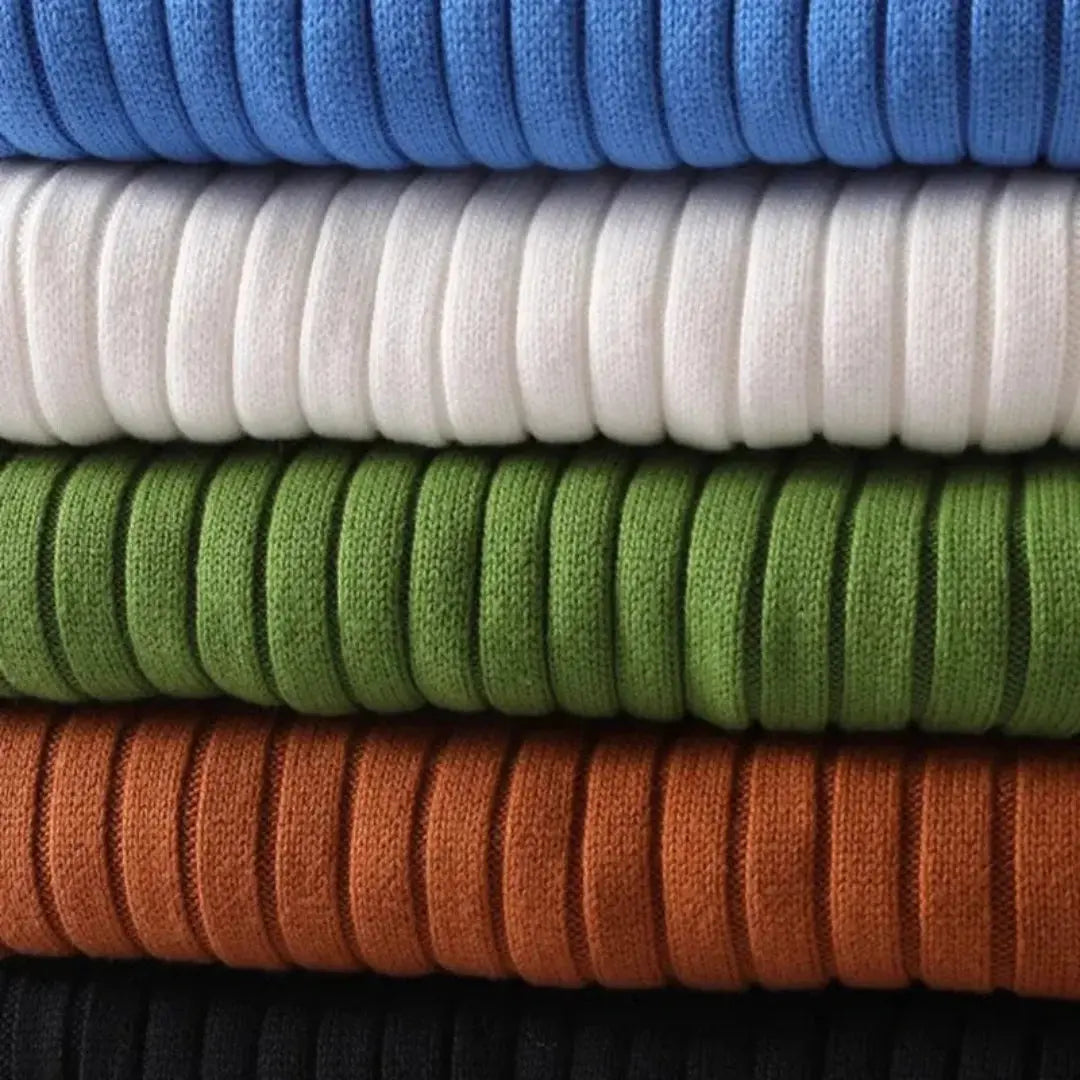 Apollo | Ribbed Knit Turtleneck Sweater — Luxe Wool Comfort for Cooler Days