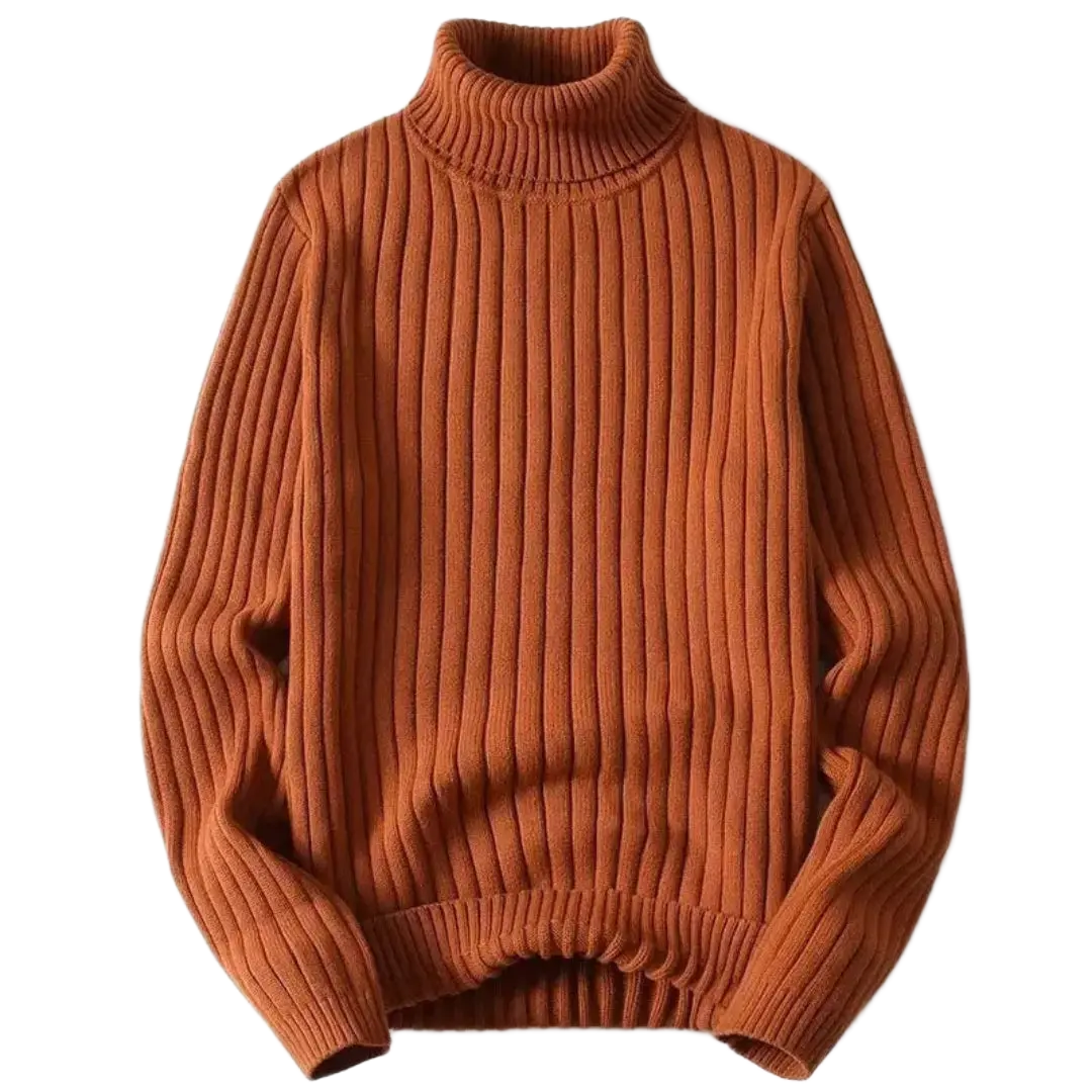 Apollo | Ribbed Knit Turtleneck Sweater — Luxe Wool Comfort for Cooler Days