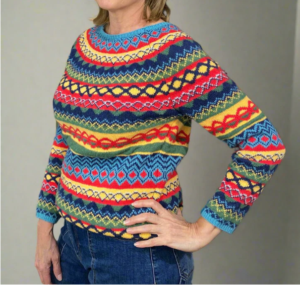 Betty | Comfortable Multicolor Striped Sweater