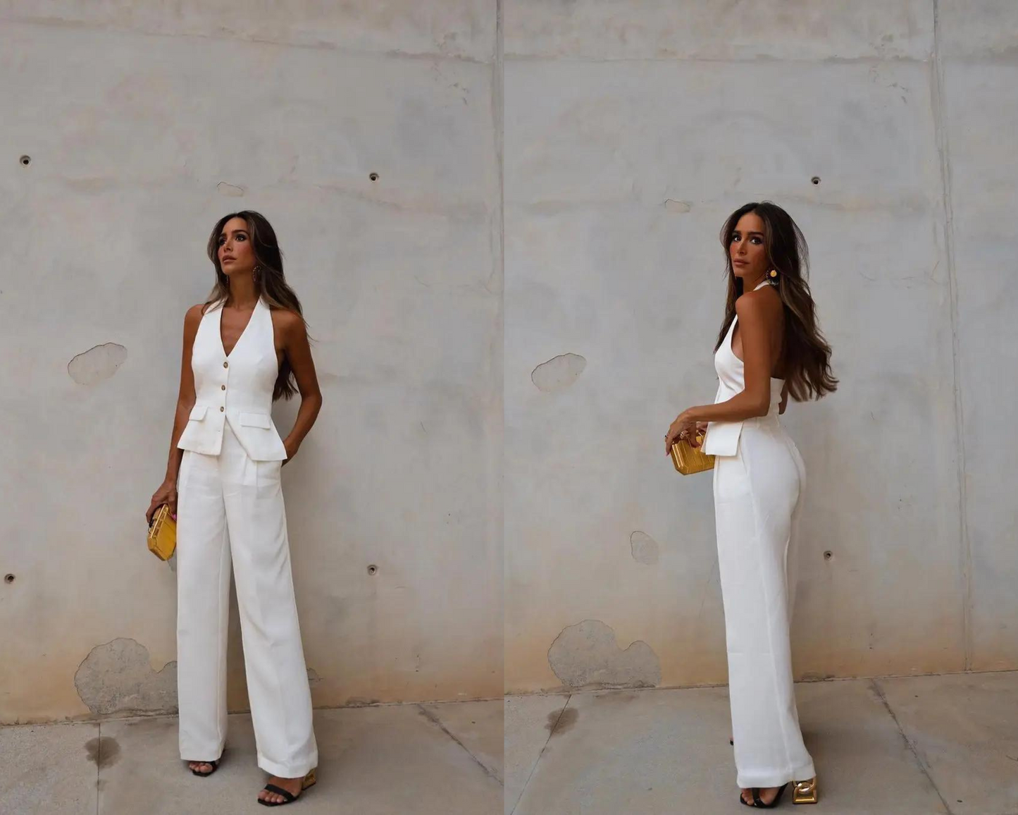 Elsie | Elegant Chic White Outfit Set