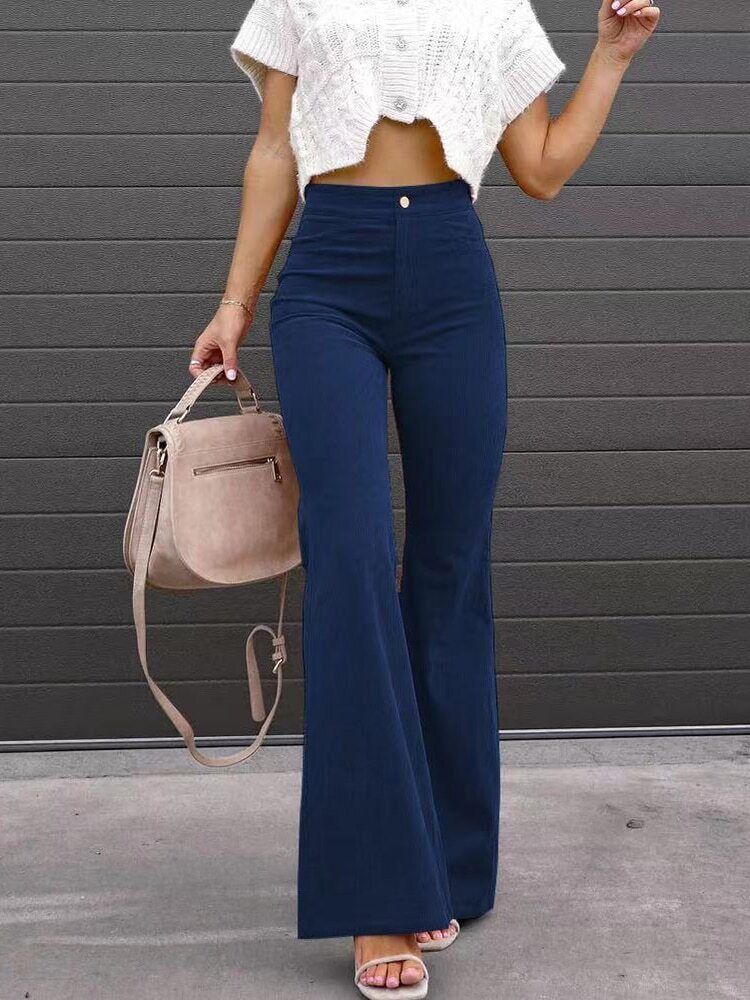 Sienna | Trendy Flared Corduroy Pants