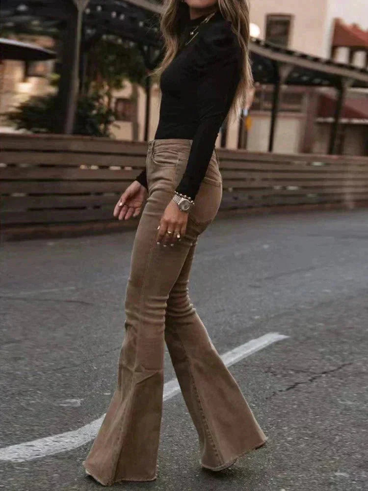 Sienna | Trendy Flared Corduroy Pants