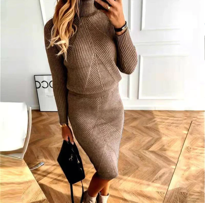 Kristel | Elegant Two-Piece Set with Sweater and Skirt