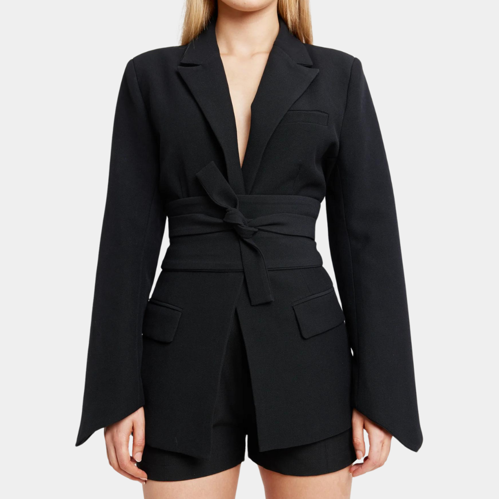 Kath | Elegant Belted Blazer - Motheero