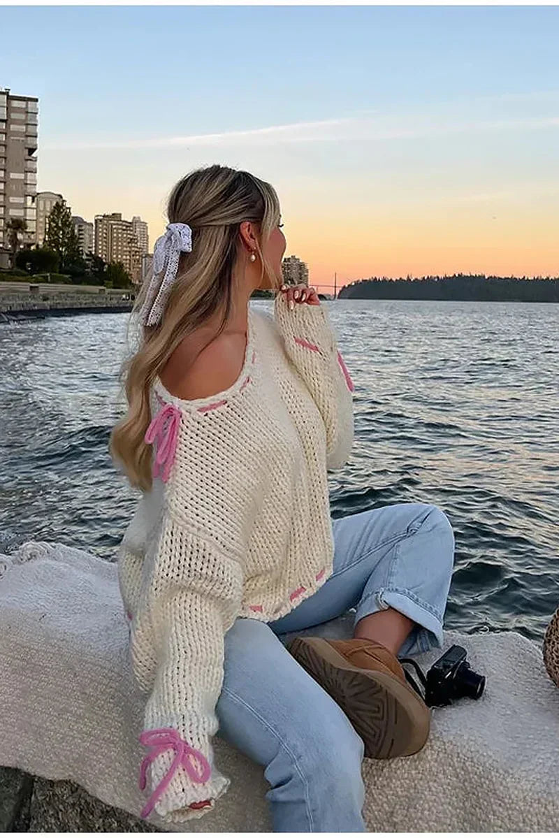 Fiorayne | Casual Semi-Loose Fit Knit Sweater for Women Effortless Elegance for Every Season