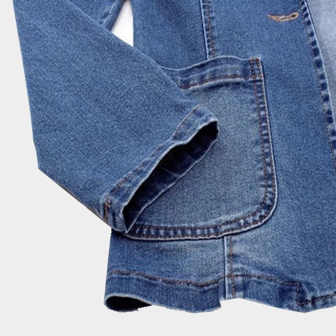 Blakely | Elegant Denim Blazer for Women - Motheero