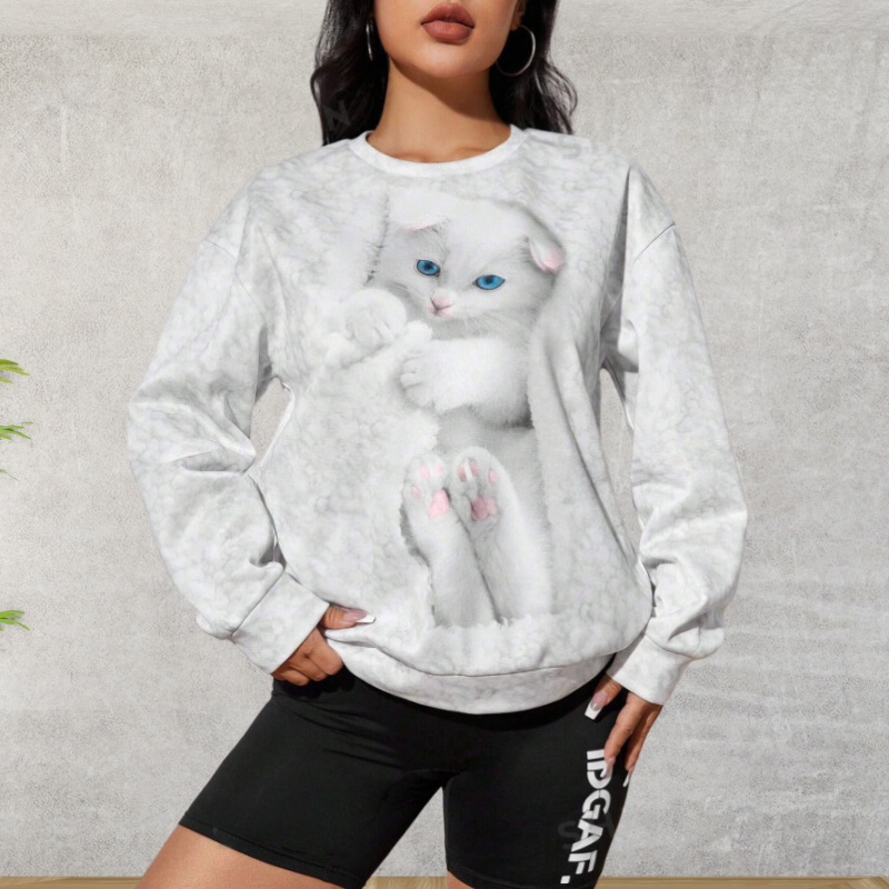 Mira | Women Cozy Animal Print Sweatshirt