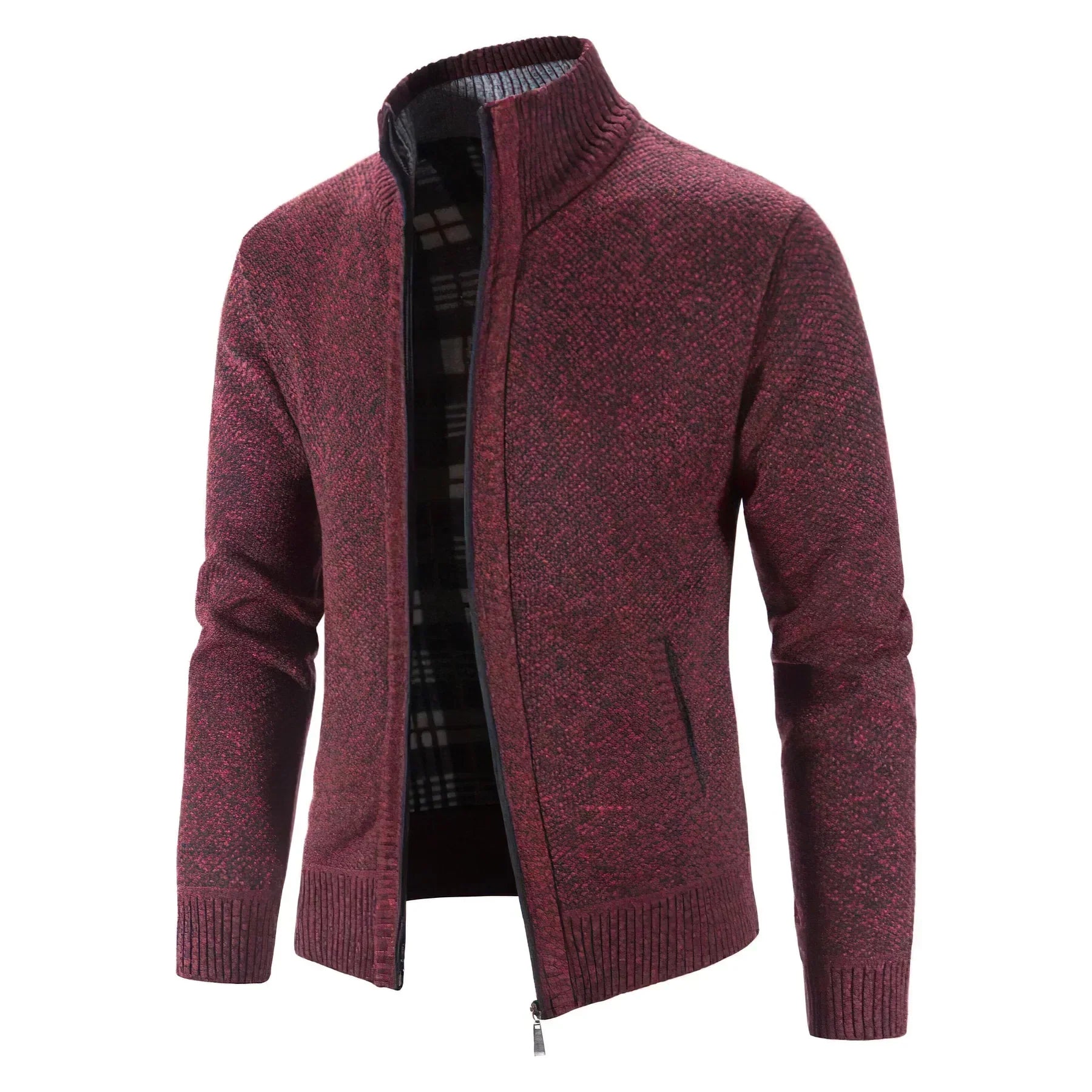 Harvey | Classic Zip-Up Knitted Cardigan for Men