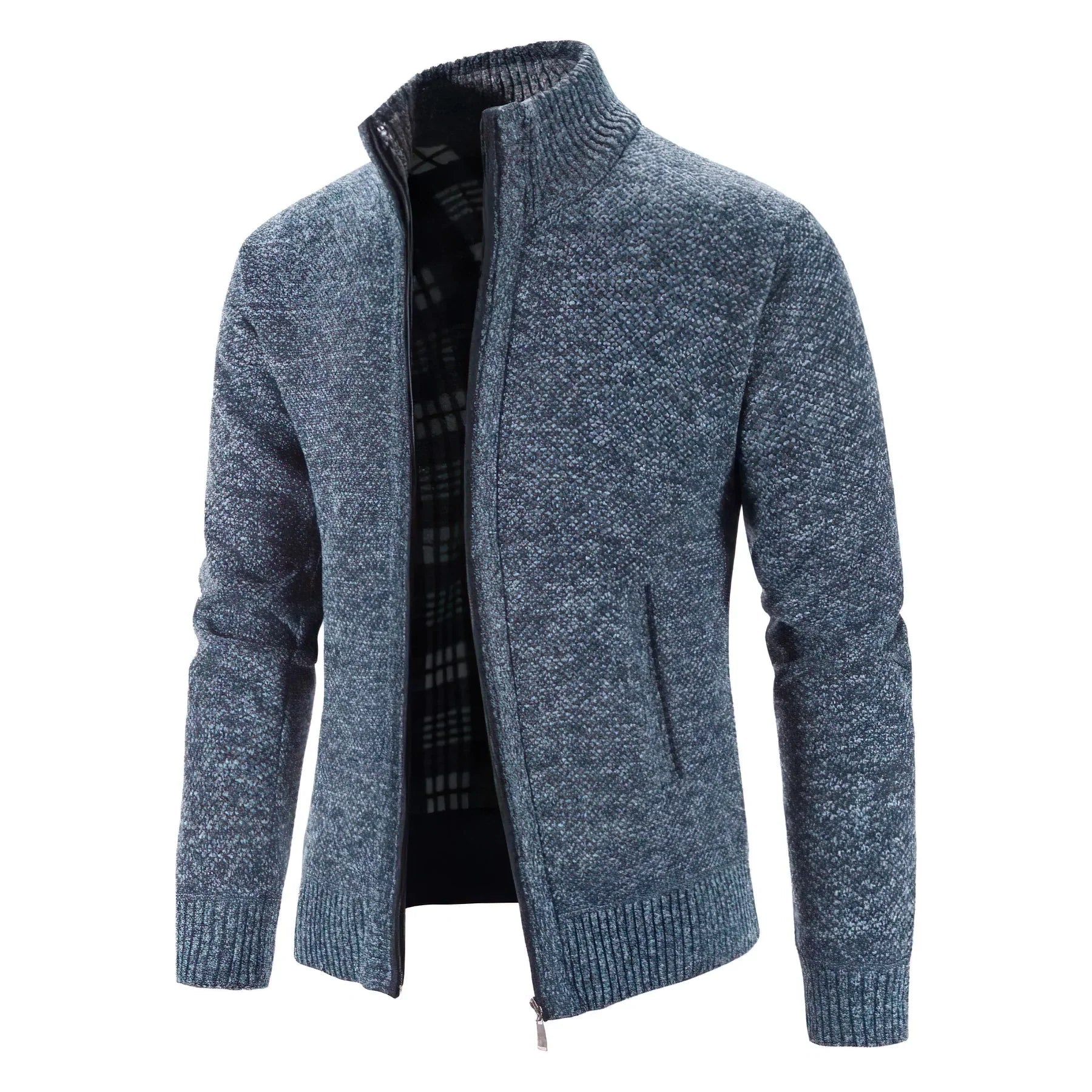 Harvey | Classic Zip-Up Knitted Cardigan for Men