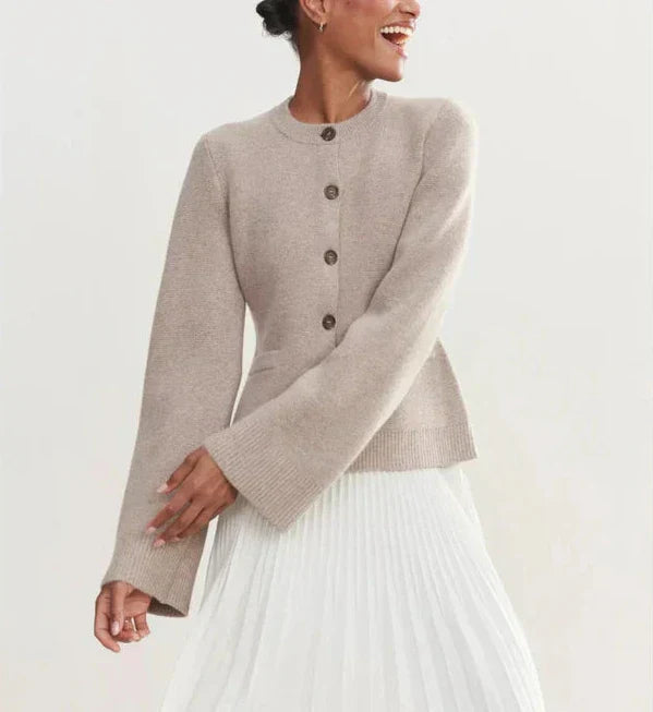 Gaia | Chic Button-Up Cardigan - Motheero