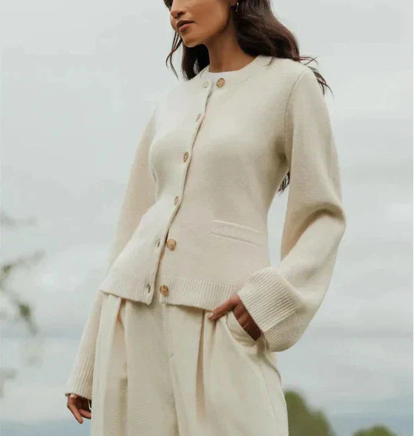 Gaia | Chic Button-Up Cardigan - Motheero