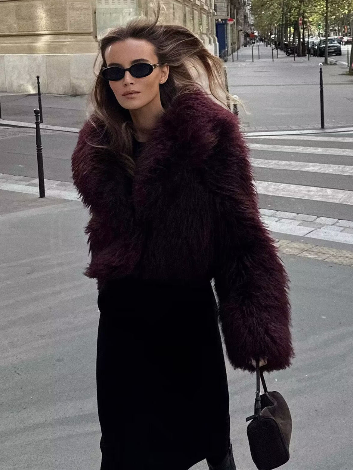 Celina | Elegant Oversized Faux Fur Winter Coat for Luxurious Warmth and Timeless Style