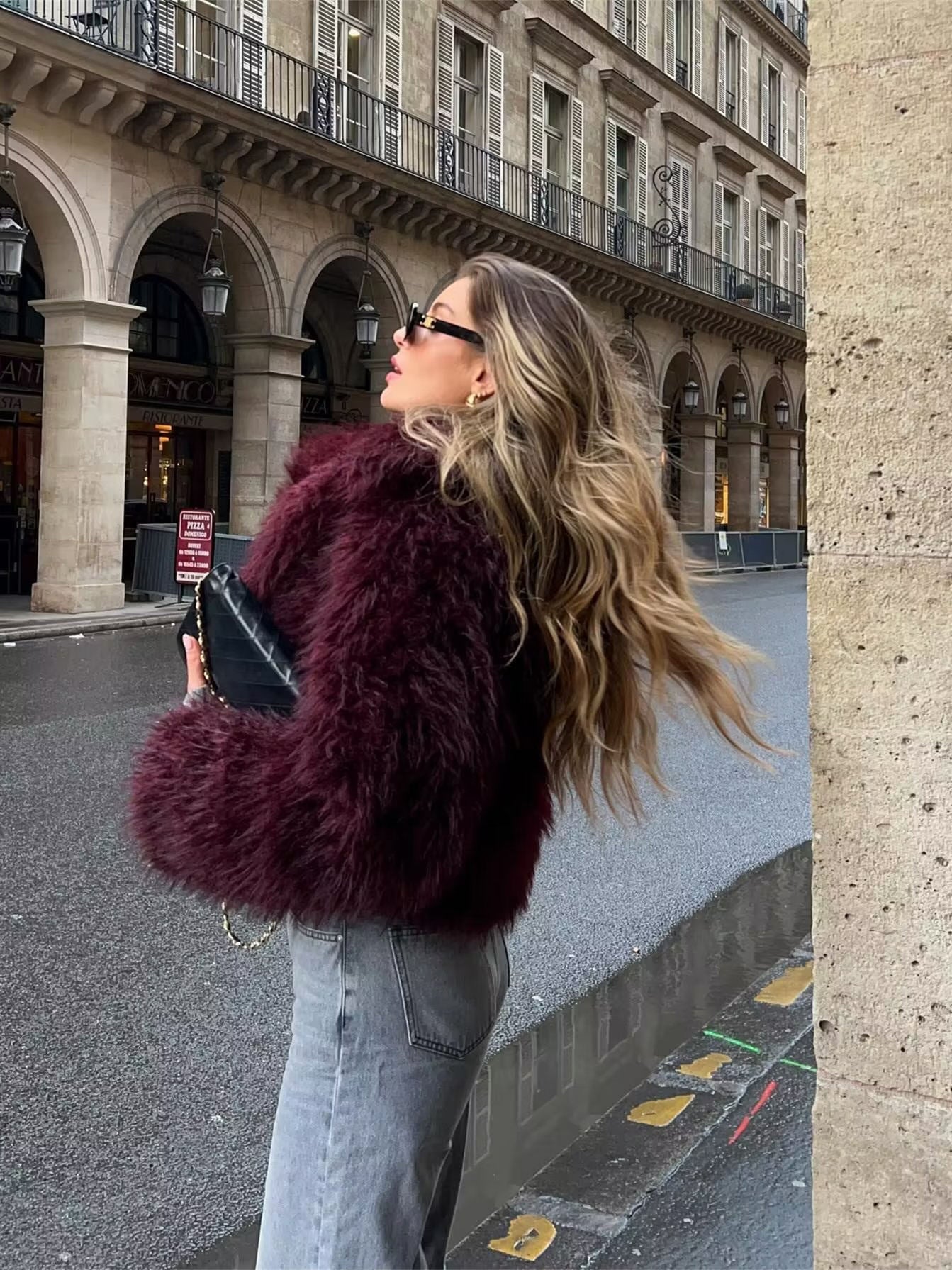 Celina | Elegant Oversized Faux Fur Winter Coat for Luxurious Warmth and Timeless Style