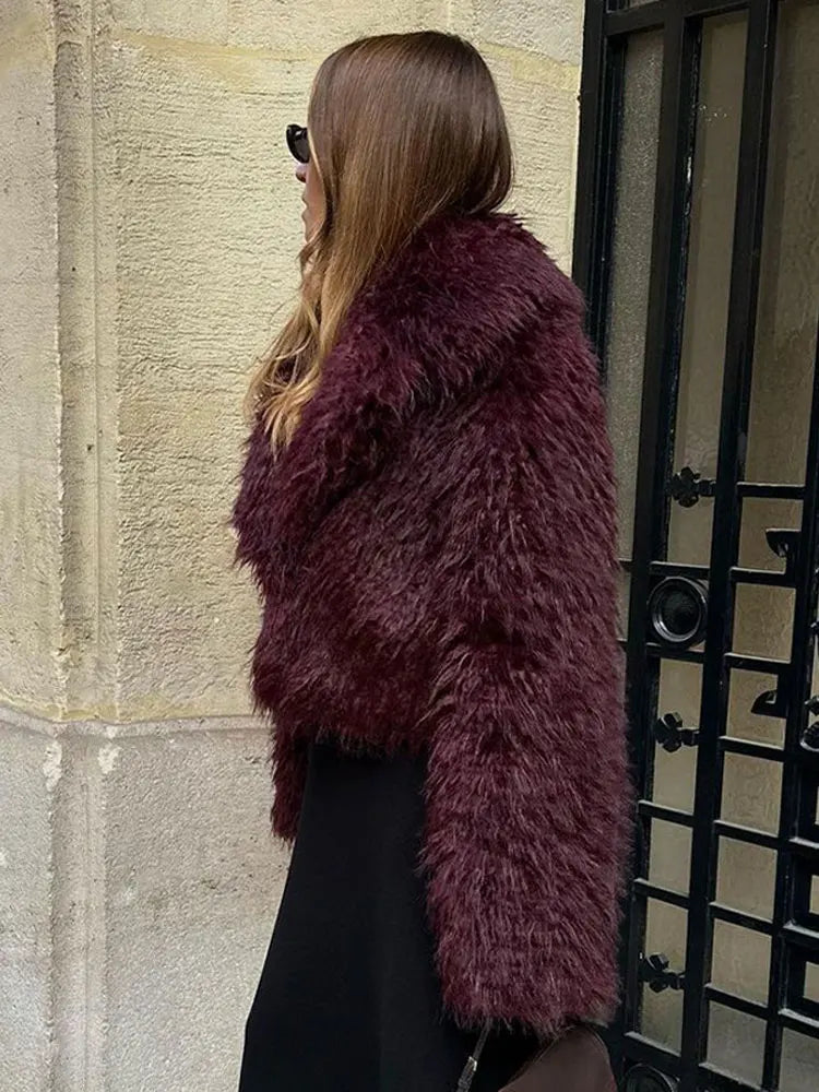 Celina | Elegant Oversized Faux Fur Winter Coat for Luxurious Warmth and Timeless Style