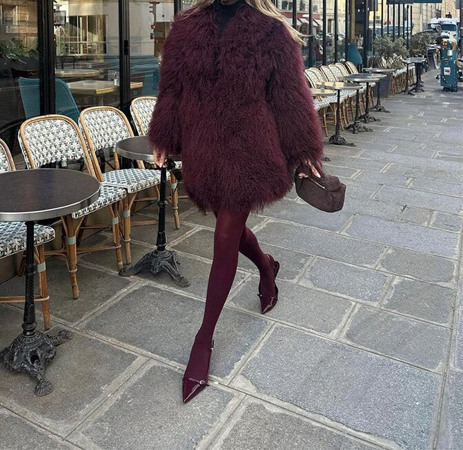 Celina | Elegant Oversized Faux Fur Winter Coat for Luxurious Warmth and Timeless Style