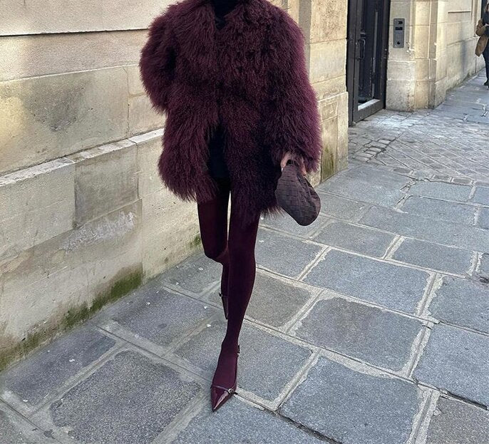Celina | Elegant Oversized Faux Fur Winter Coat for Luxurious Warmth and Timeless Style