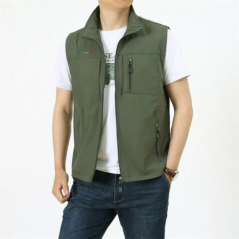 Griffin | High Collar Cargo Vest