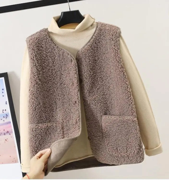 Verena | Women Turtleneck with Wool Vest Sweater