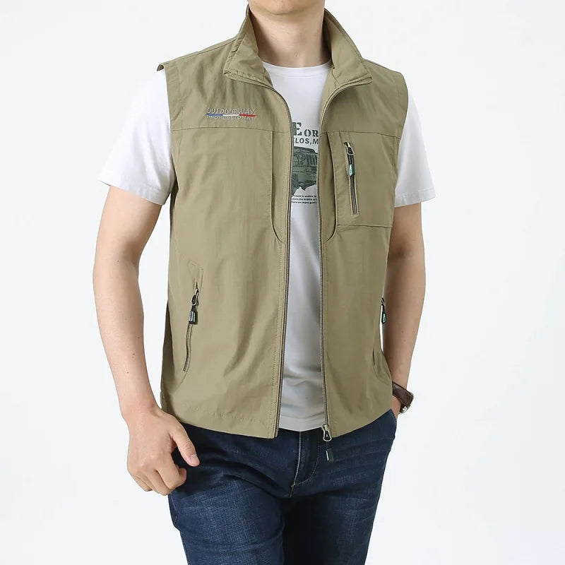 Griffin | High Collar Cargo Vest