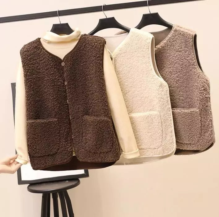 Verena | Women Turtleneck with Wool Vest Sweater