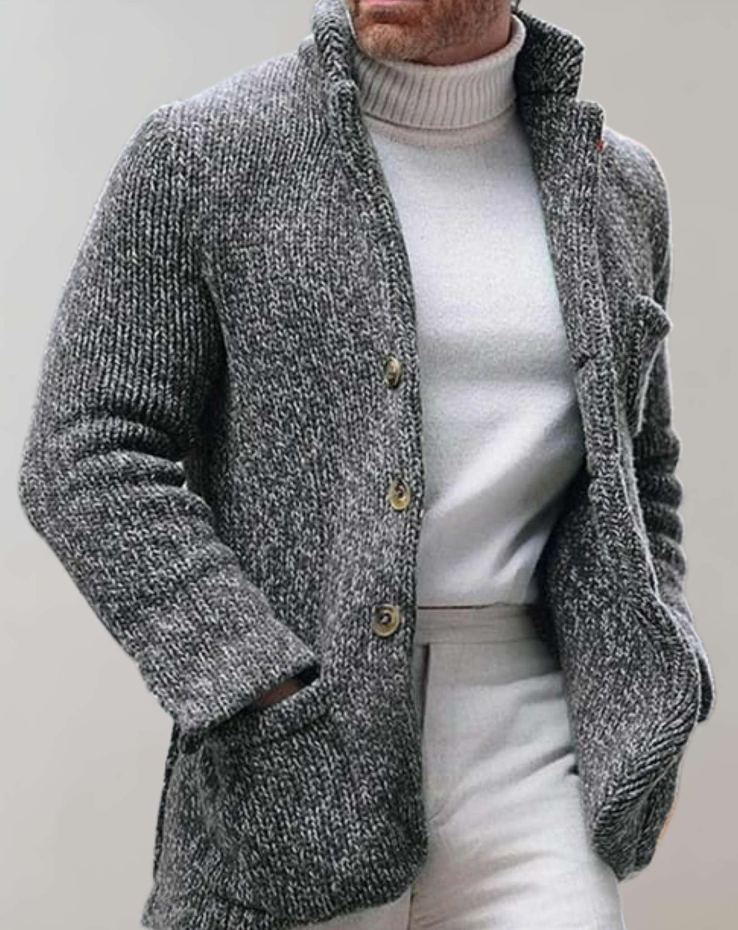 Maddox | Buttoned Knit Cardigan