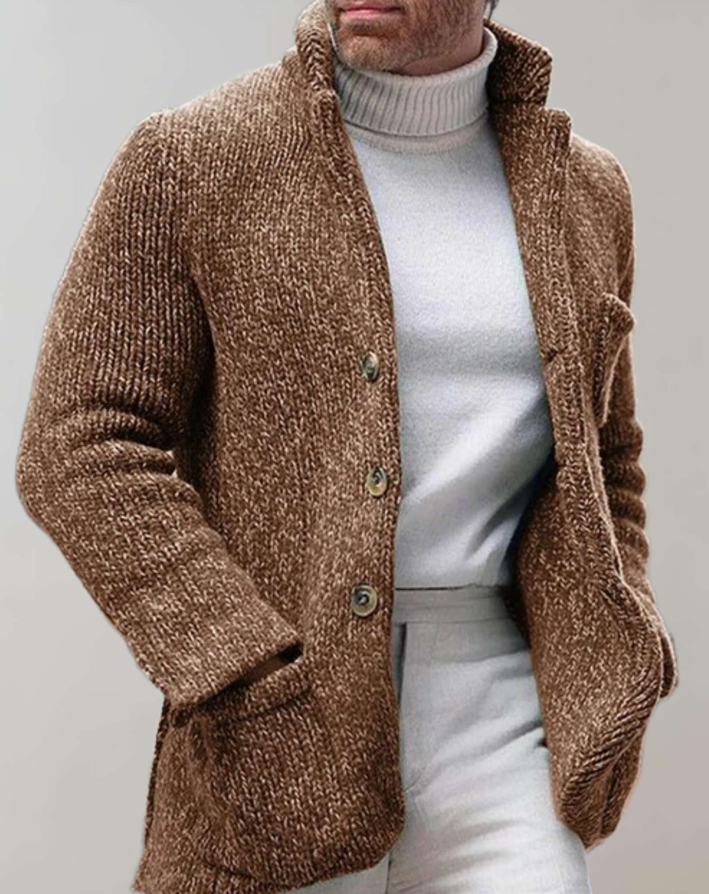 Maddox | Buttoned Knit Cardigan