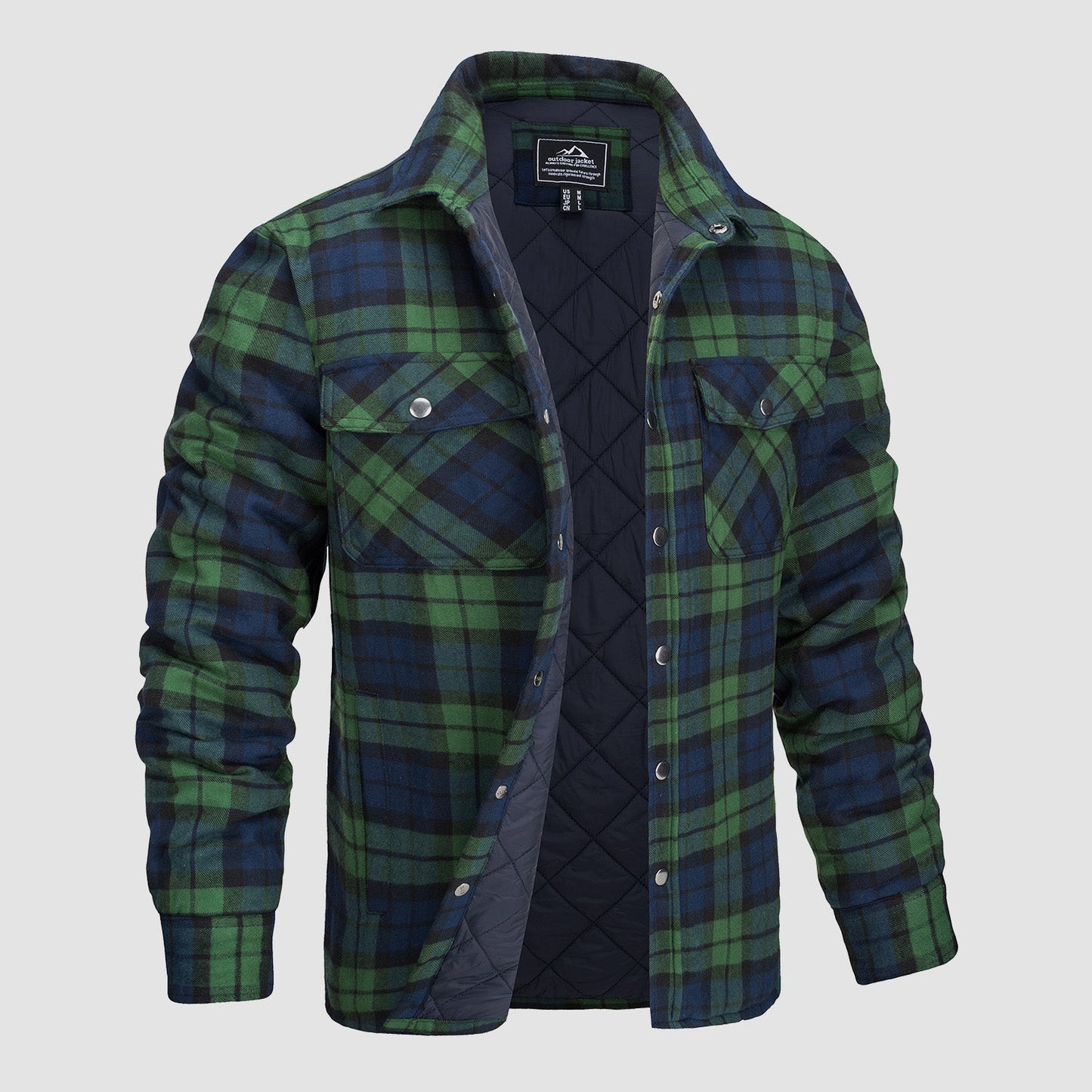 Wyatt | Plaid-Check Flannel Shirt
