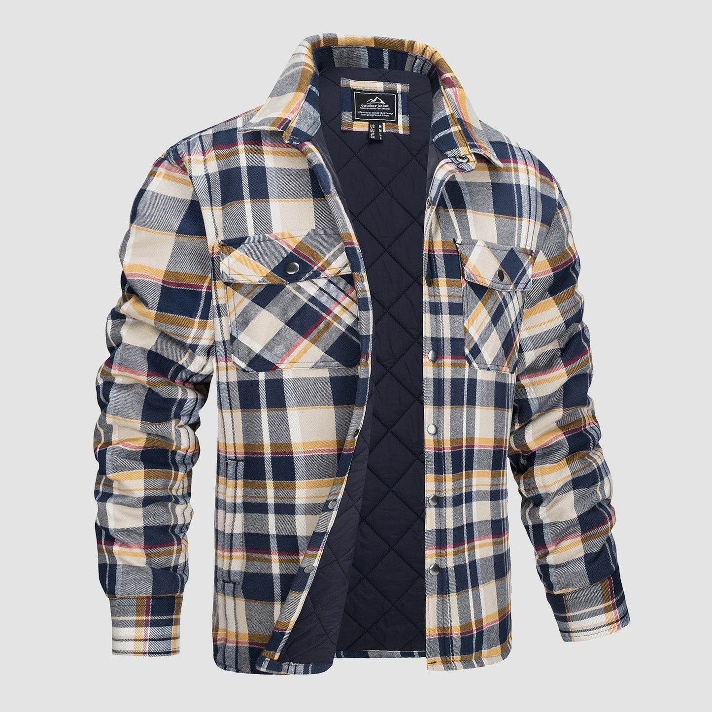 Wyatt | Plaid-Check Flannel Shirt