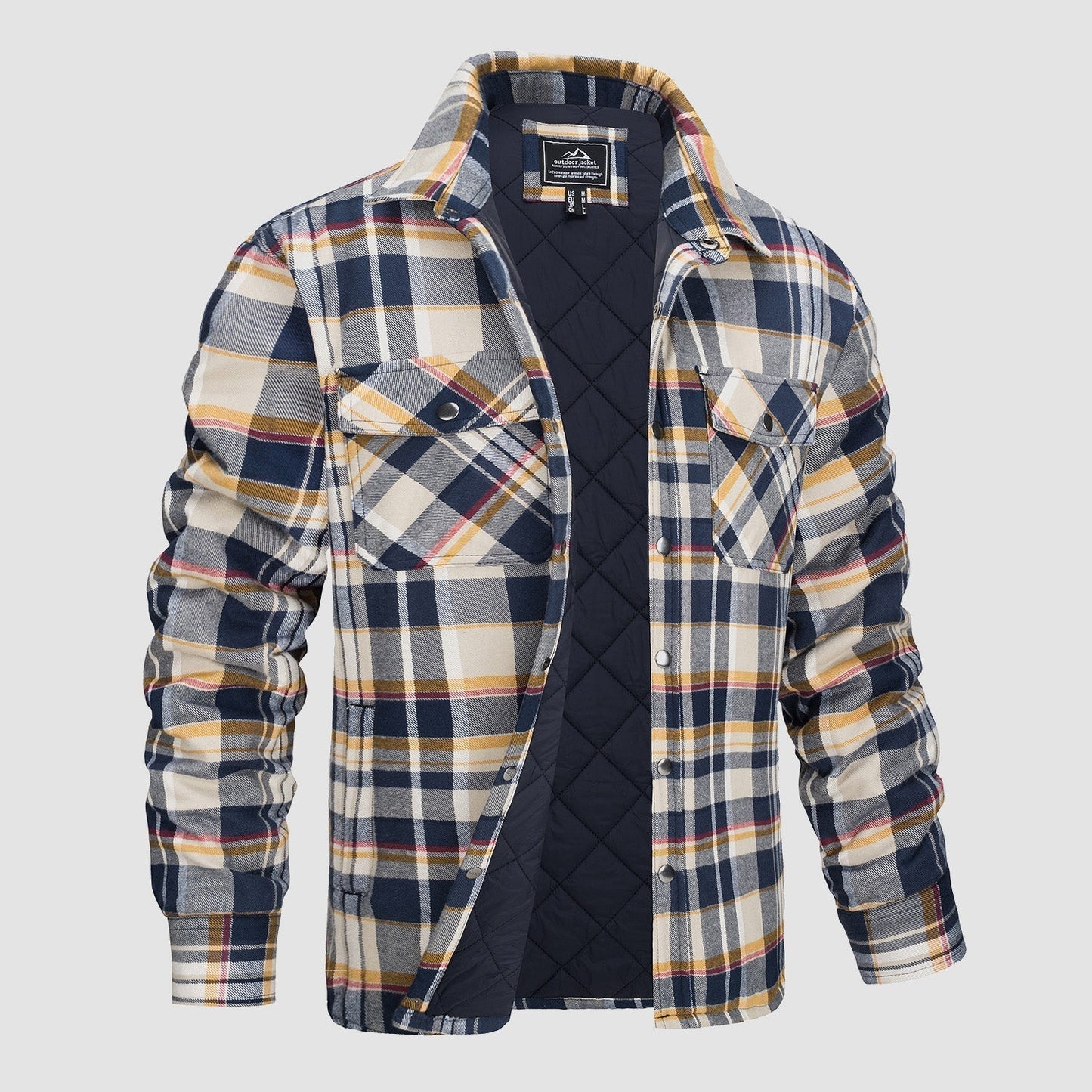 Wyatt | Plaid-Check Flannel Shirt