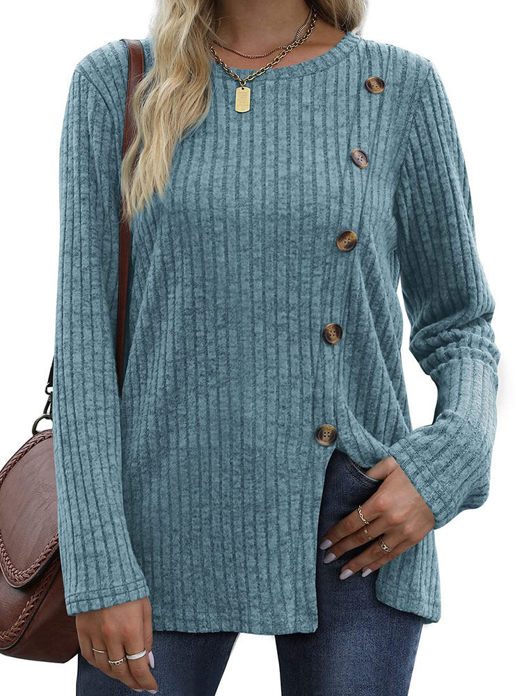 Adina | Stylish Side-Button Sweater