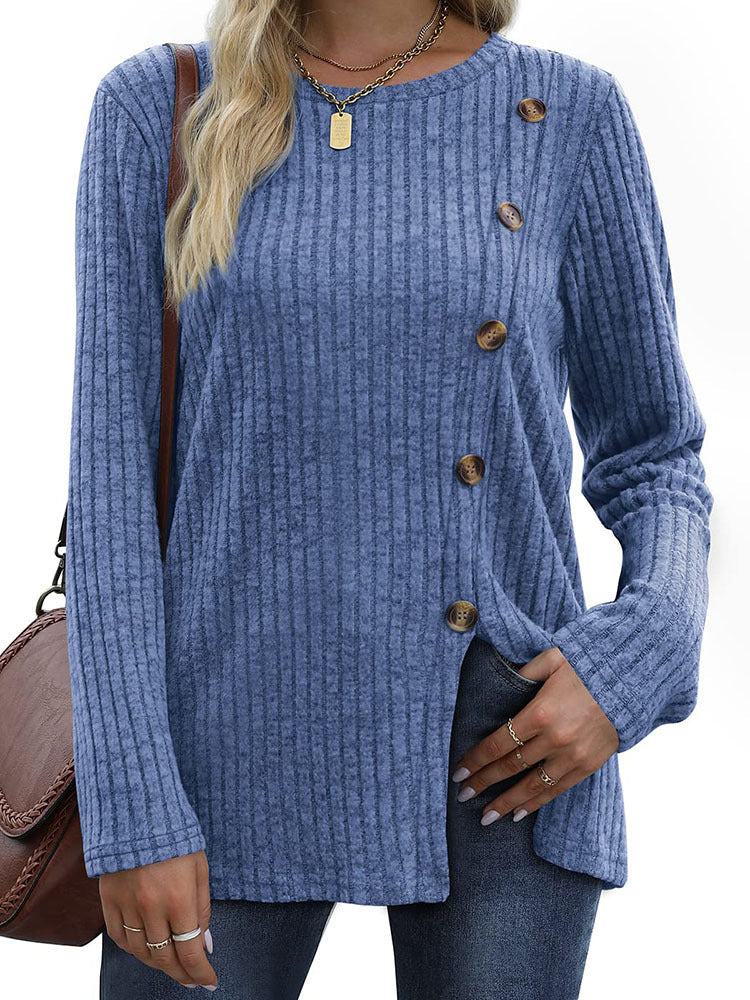 Adina | Stylish Side-Button Sweater