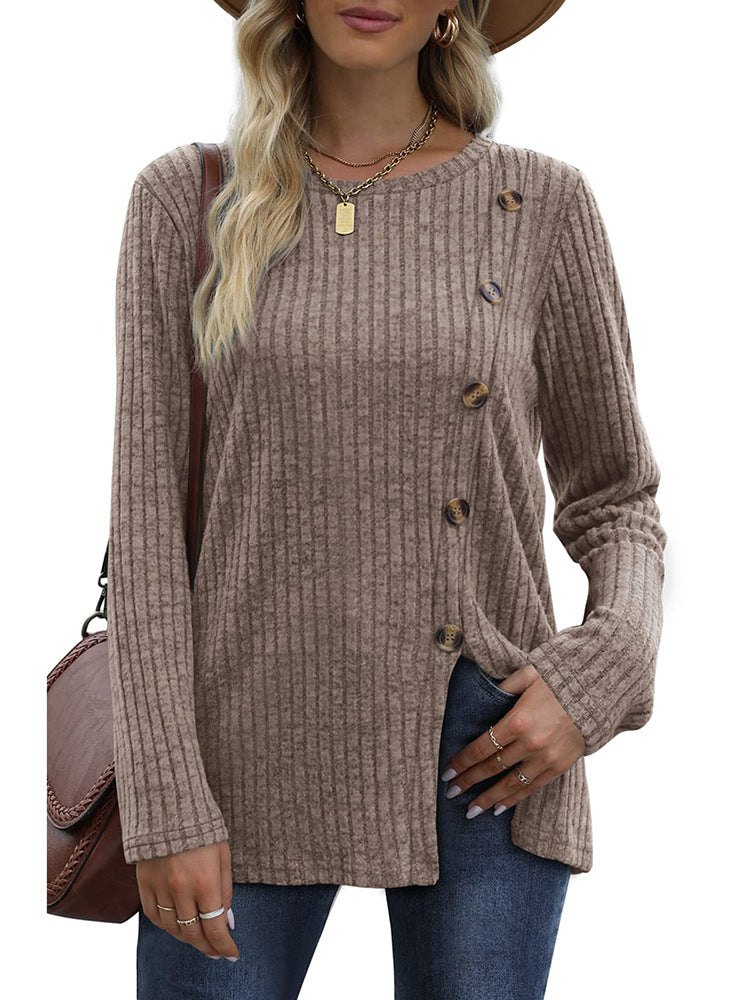 Adina | Stylish Side-Button Sweater