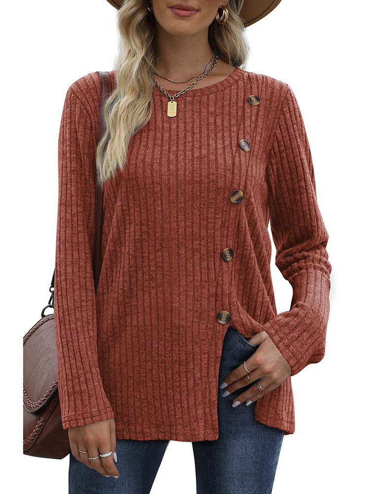 Adina | Stylish Side-Button Sweater