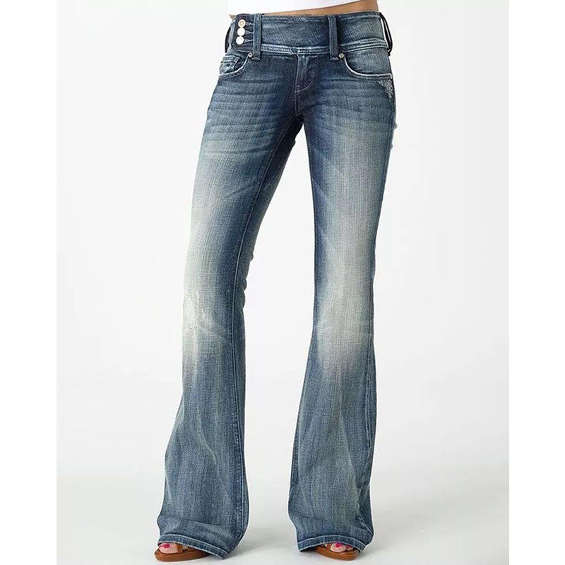 Geneva | Mid-Rise Bootcut Retro Jeans