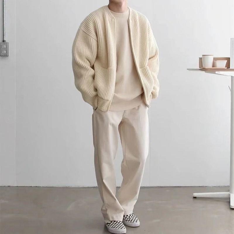 Adrian | Zip-Up Knit Cardigan with Side Pockets